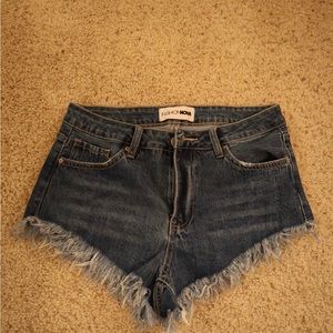 Fashion Nova denim jean shorts